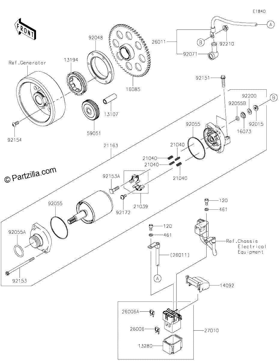 Diagrama de STARTER MOTOR