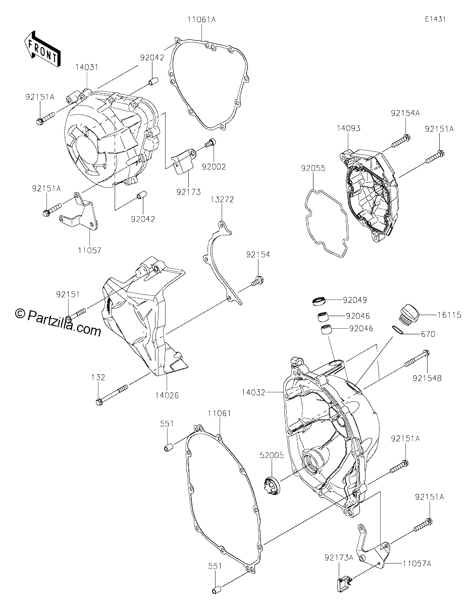 Diagrama de ENGINE COVER S