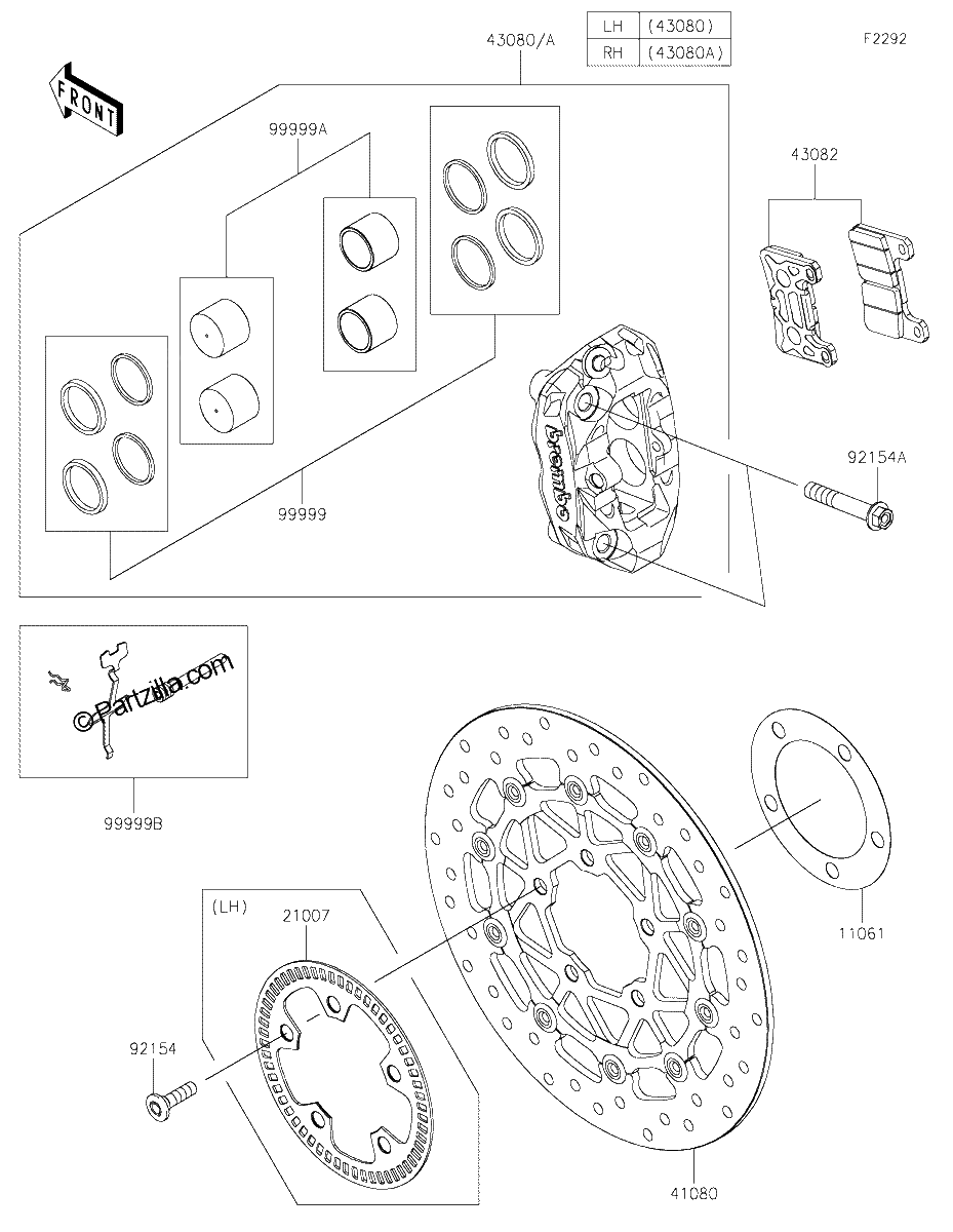 Diagrama de FRONT BRAKE