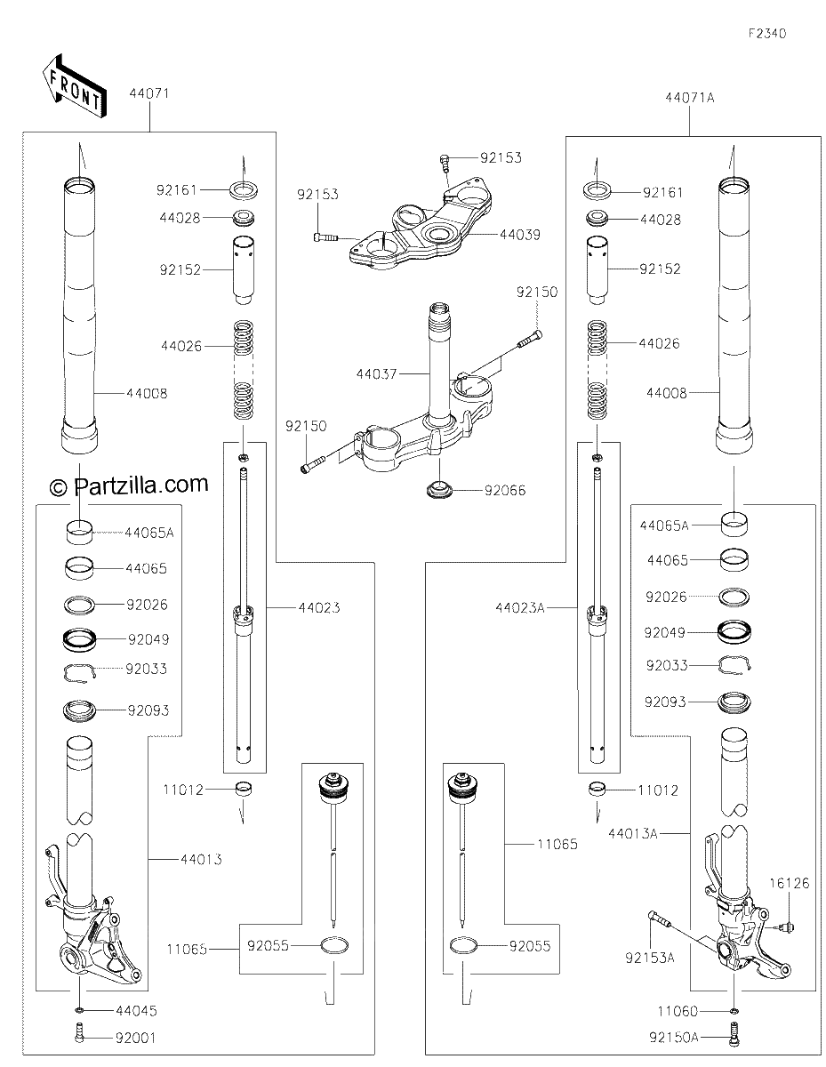 Diagrama de FRONT FORK