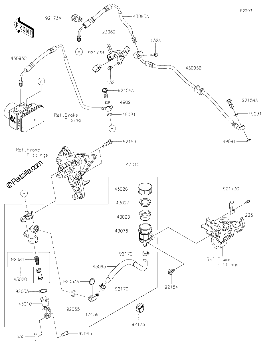 Diagrama de REAR MASTER CYLINDER