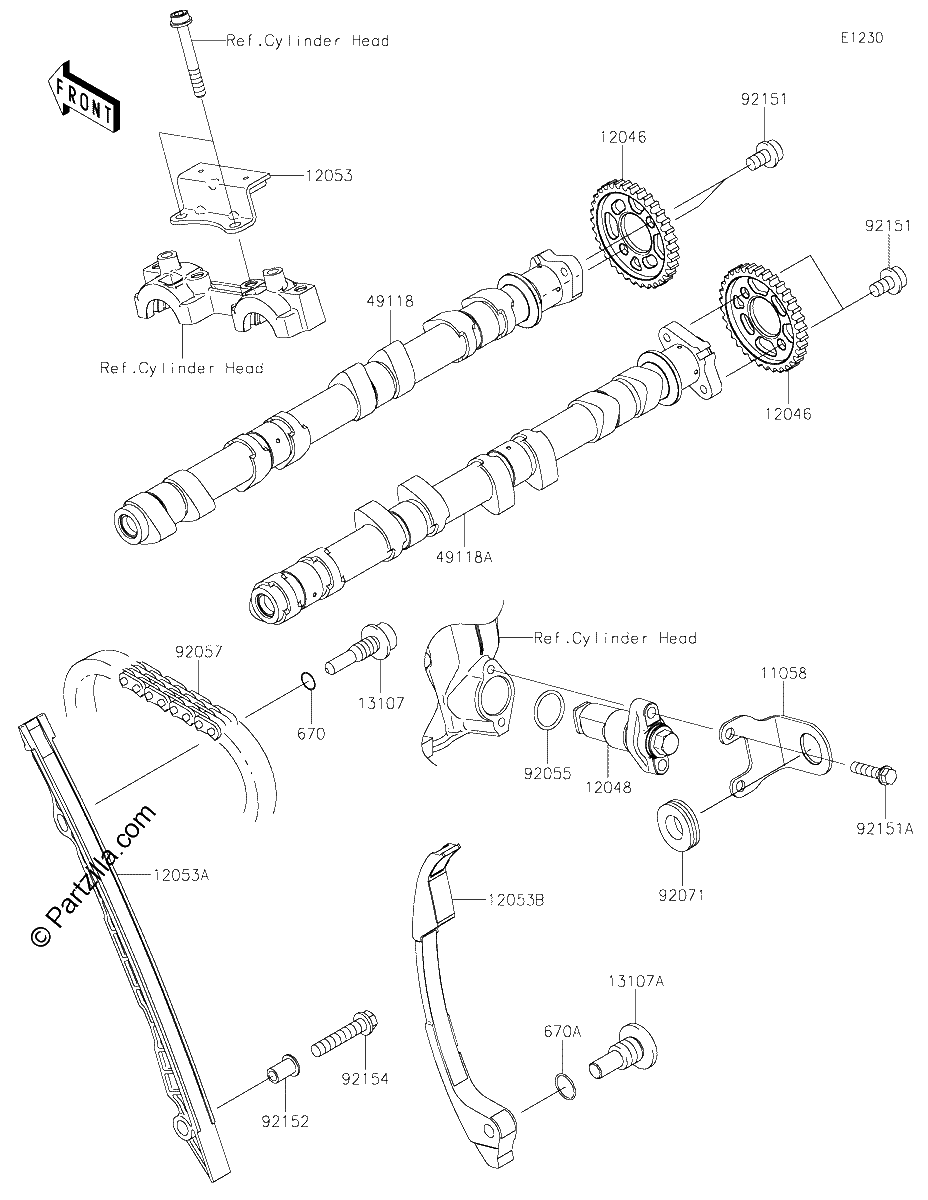 Diagrama de CAMSHAFT S TENSIONER