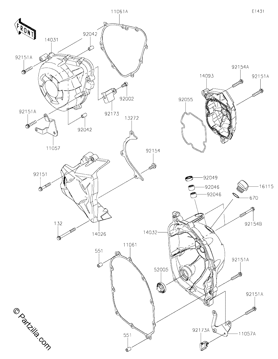 Diagrama de ENGINE COVER S