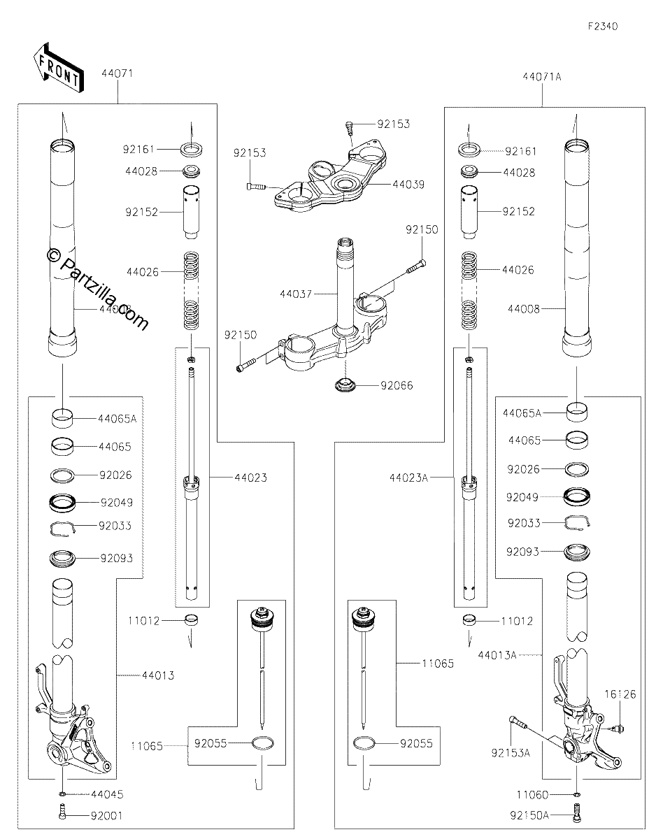 Diagrama de FRONT FORK