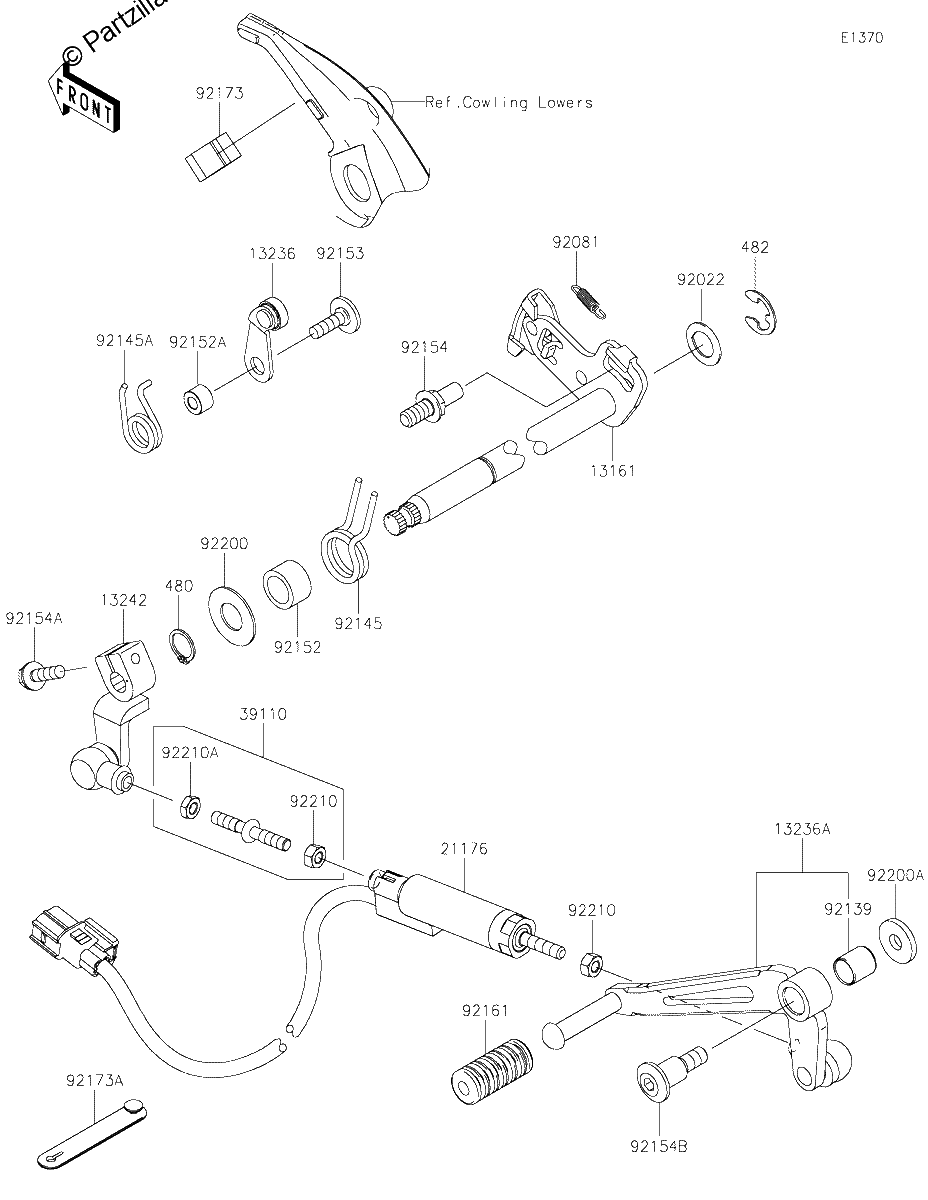 Diagrama de GEAR CHANGE MECHANISM