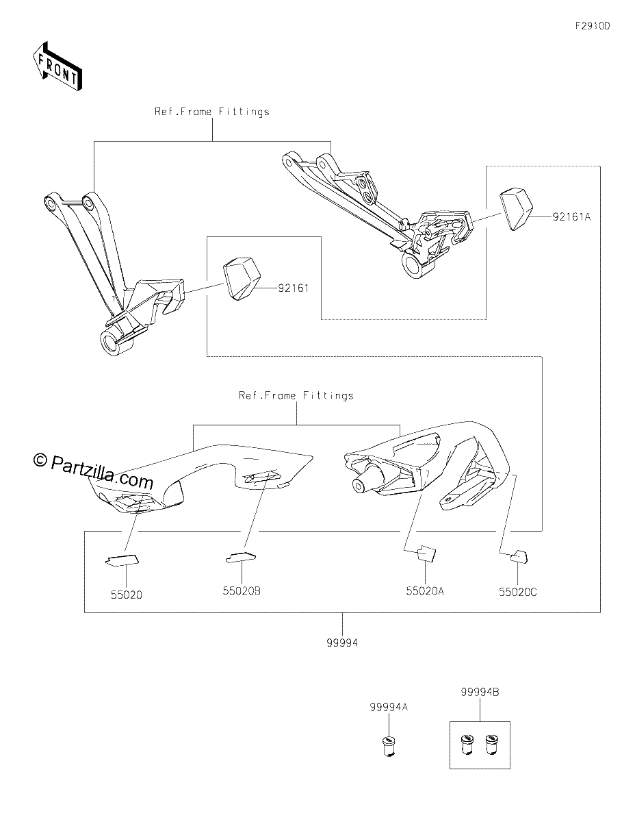 Diagrama de ACCESSORY BAG FITTING KIT