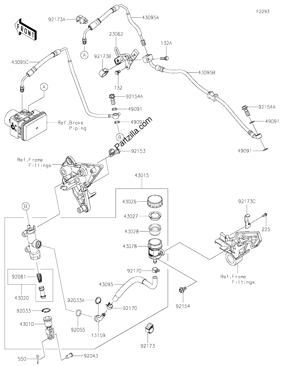 Diagrama de REAR MASTER CYLINDER