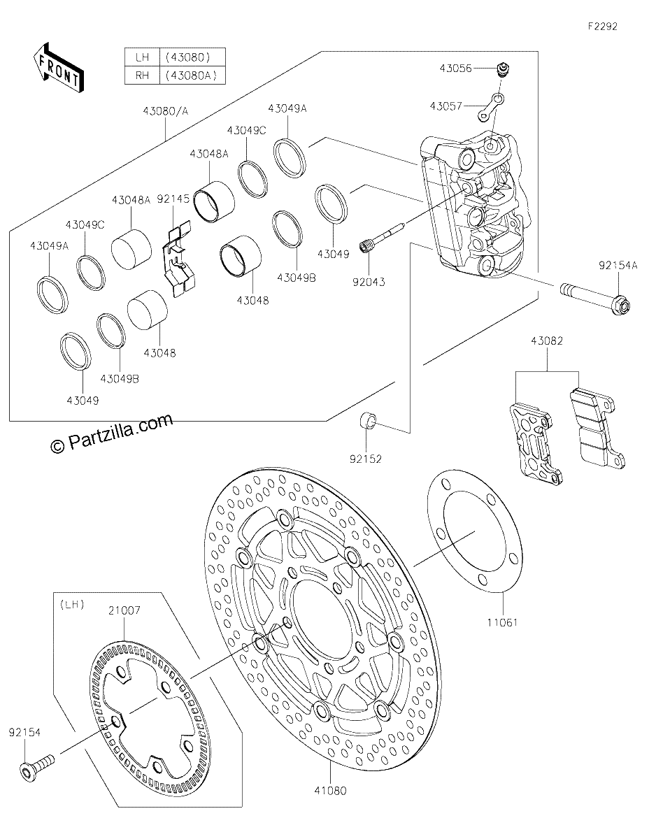 Diagrama de FRONT BRAKE
