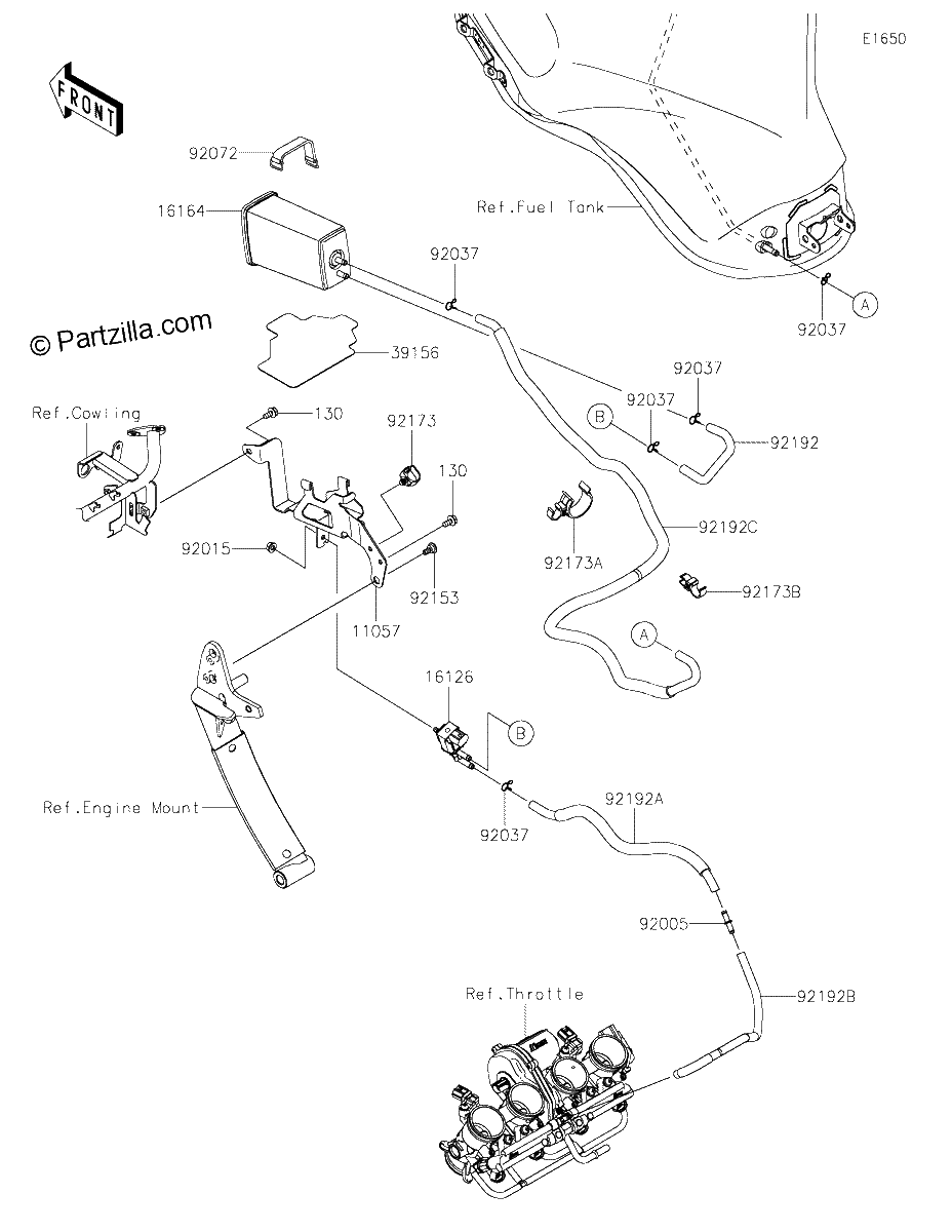 Diagrama de FUEL EVAPORATIVE SYSTEM