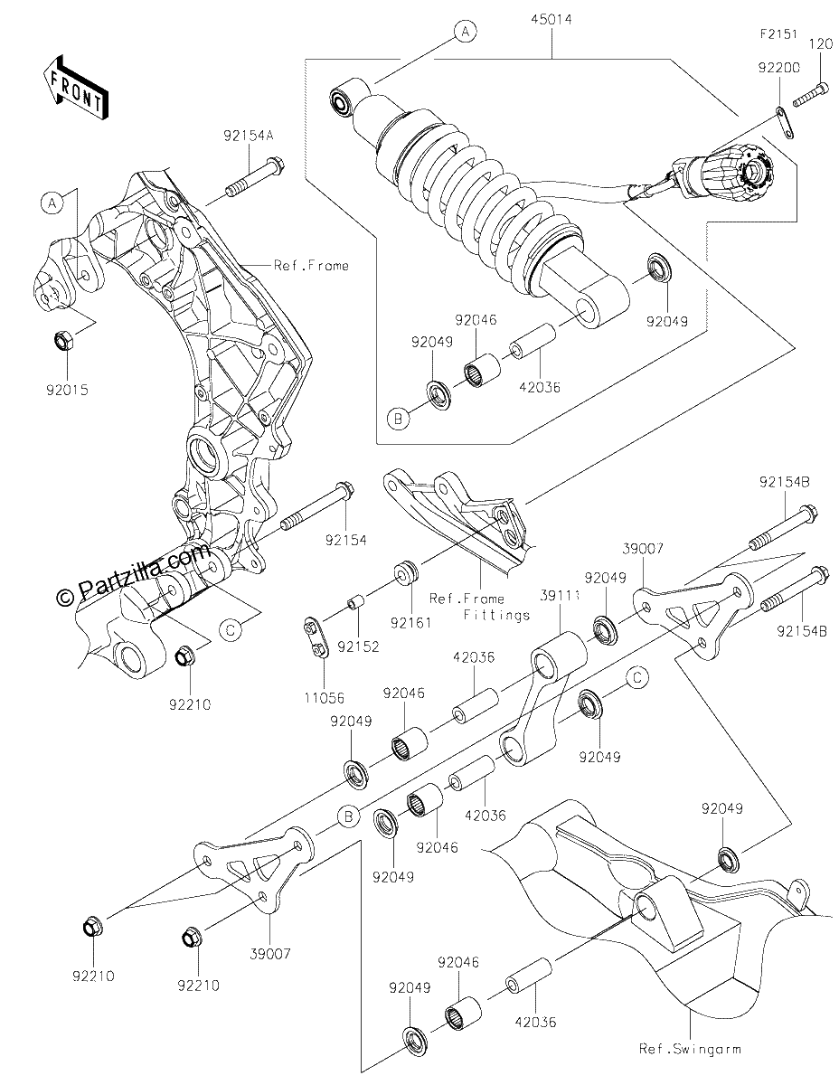 Diagrama de SUSPENSION SHOCK ABSORBER