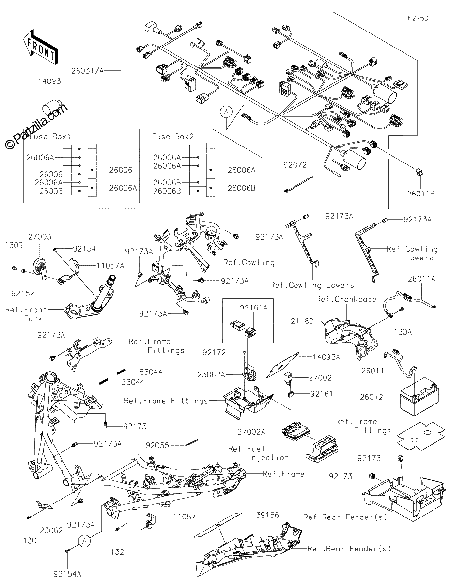 Diagrama de CHASSIS ELECTRICAL EQUIPMENT