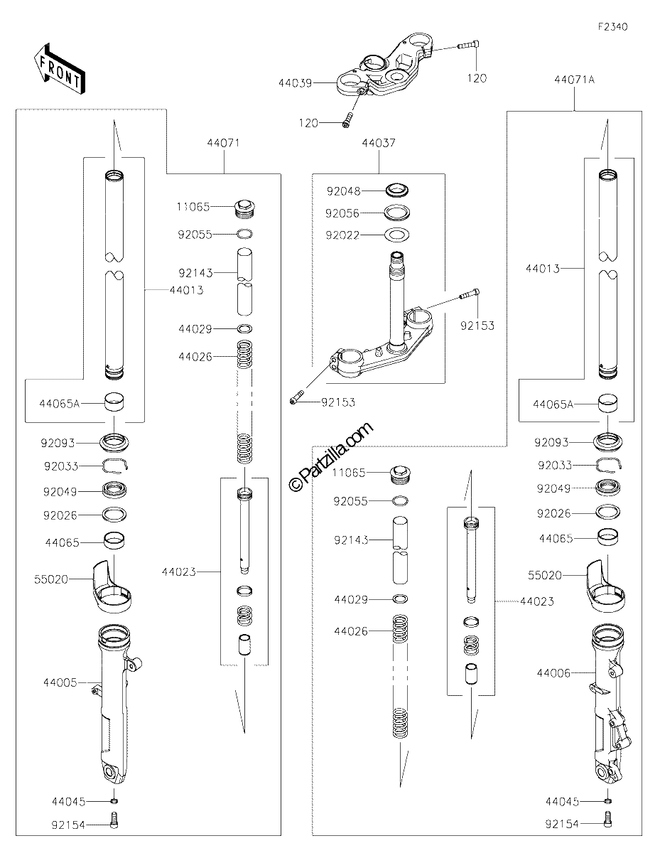 Diagrama de FRONT FORK