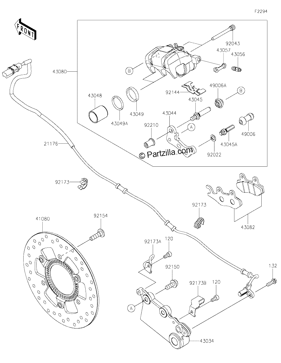Diagrama de REAR BRAKE