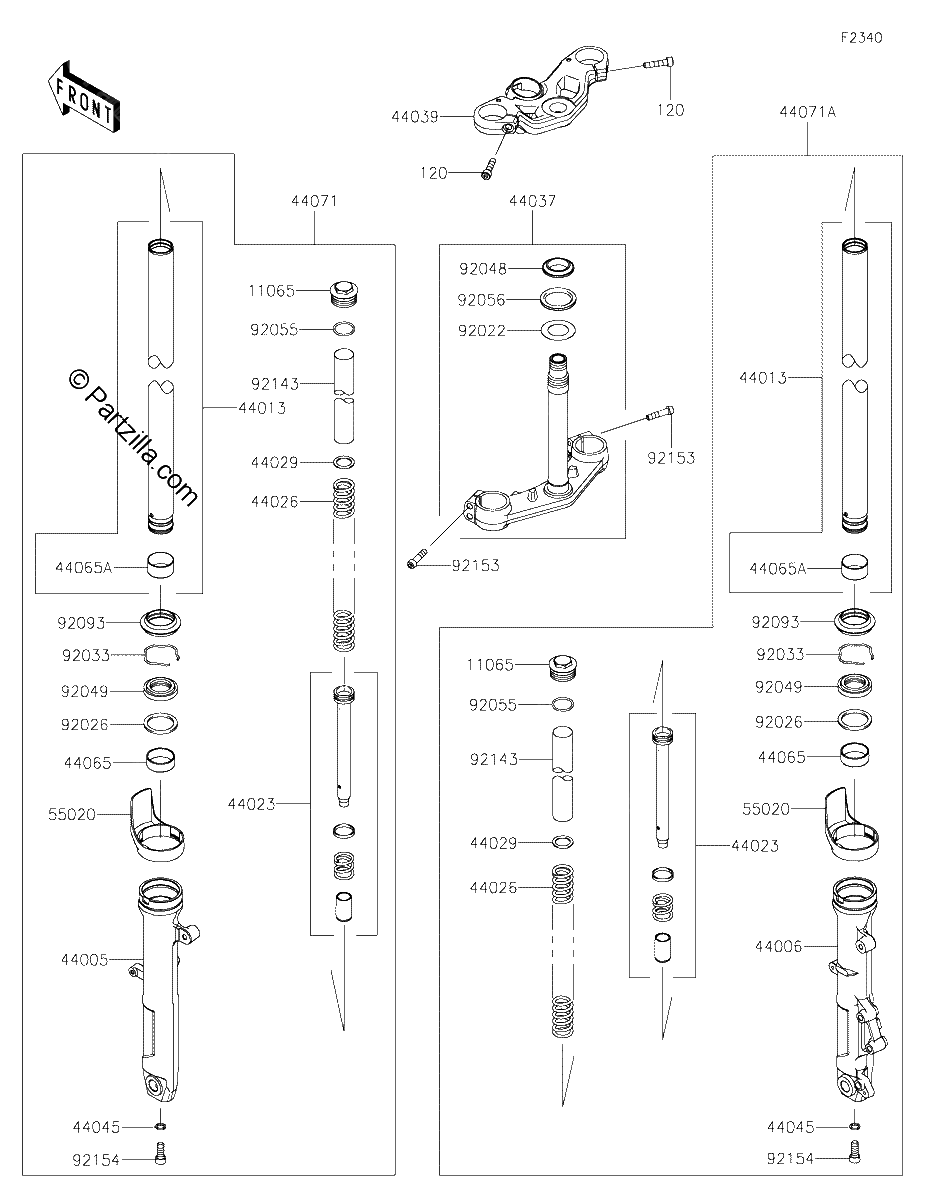 Diagrama de FRONT FORK