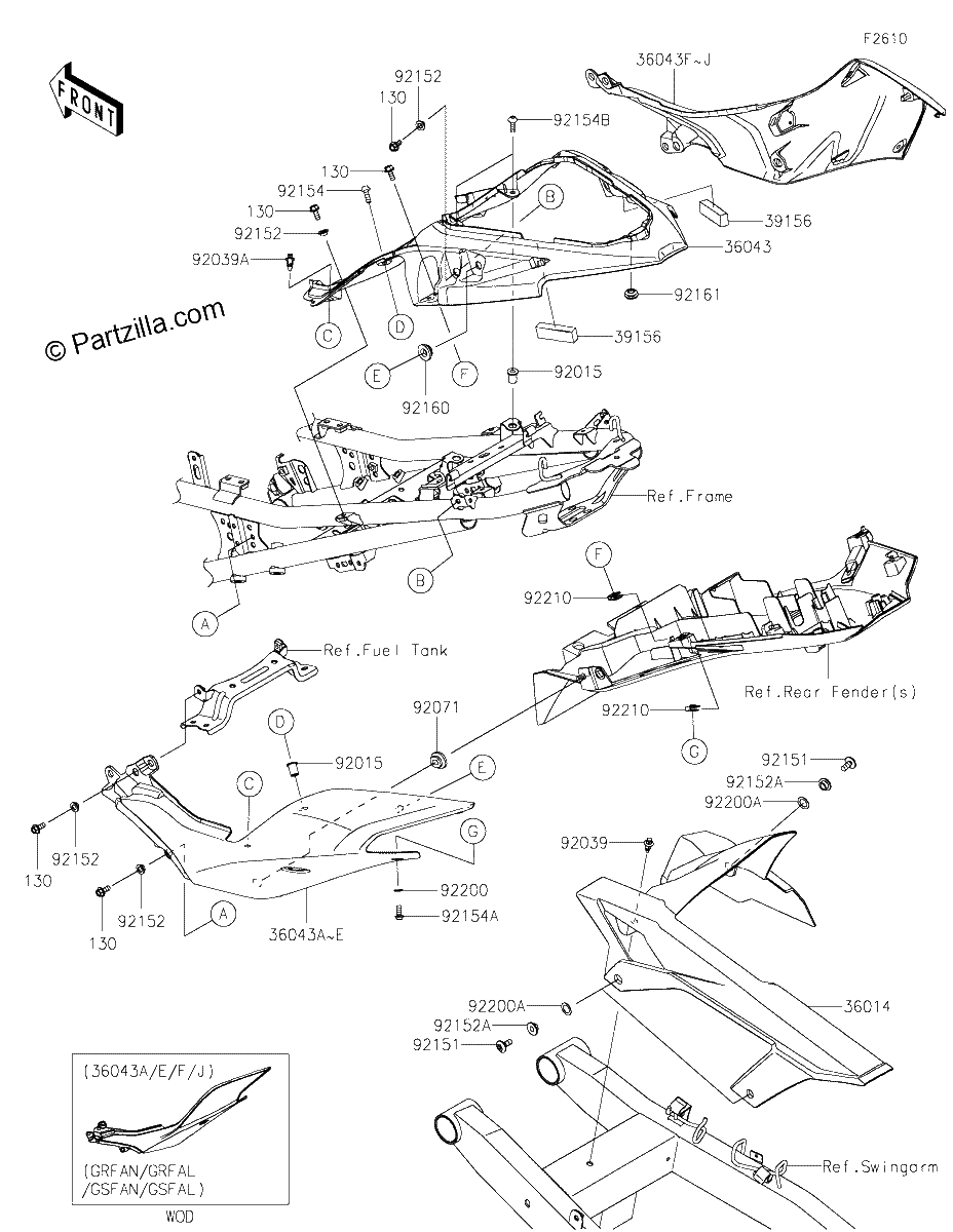 Diagrama de SIDE COVERS CHAIN COVER
