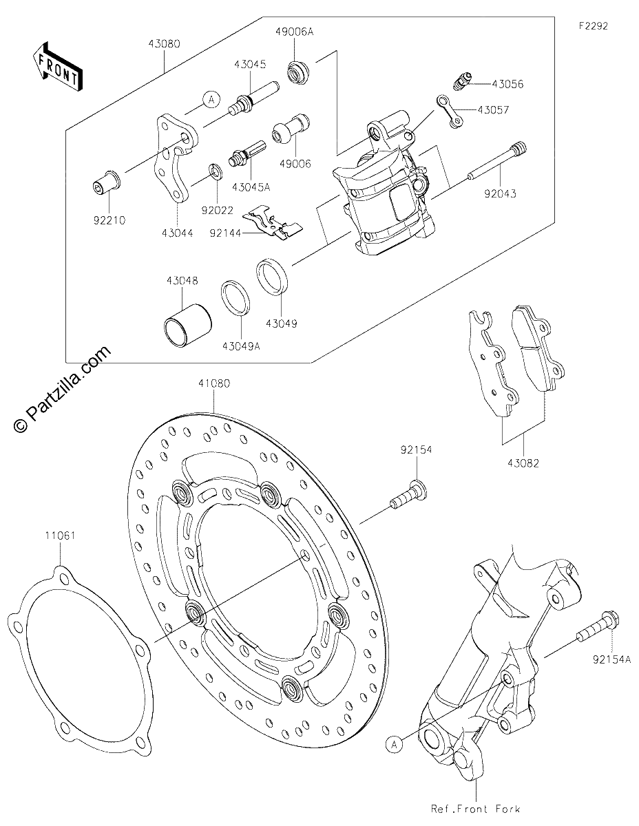 Diagrama de FRONT BRAKE