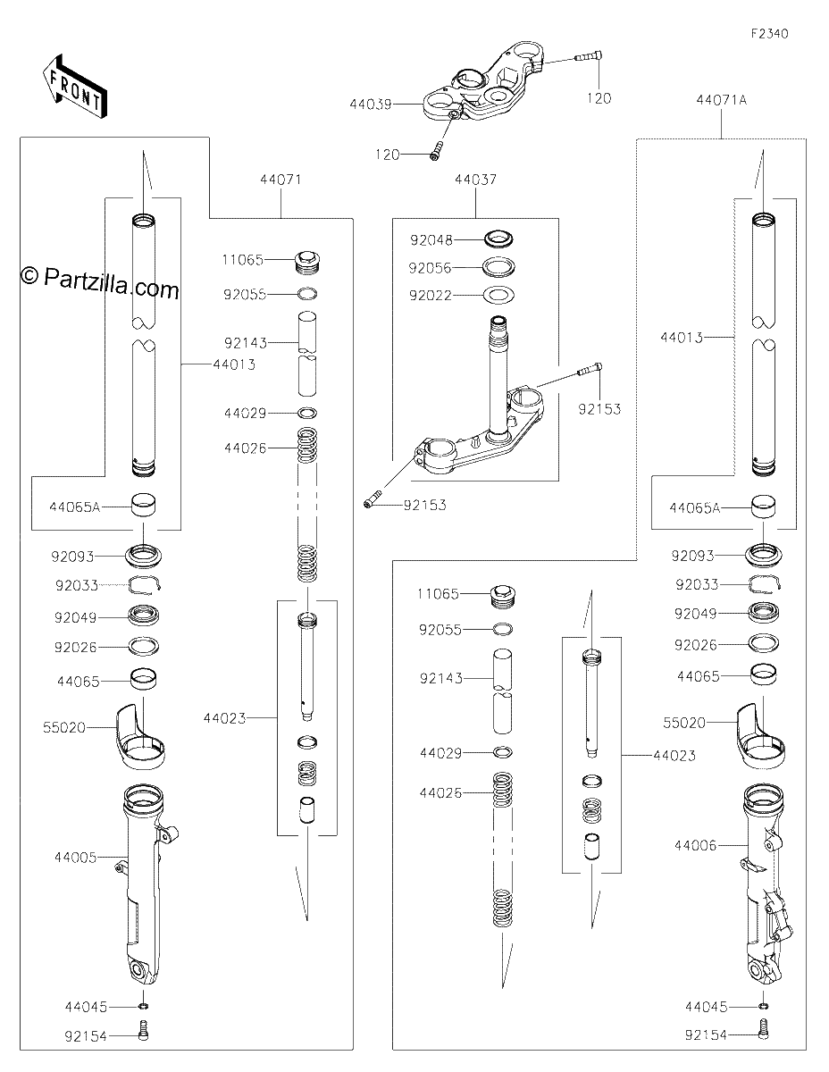 Diagrama de FRONT FORK