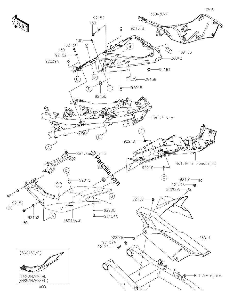 Diagrama de SIDE COVERS CHAIN COVER
