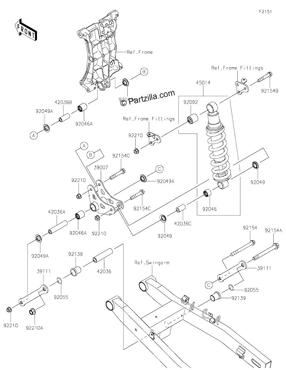 Diagrama de SUSPENSION SHOCK ABSORBER