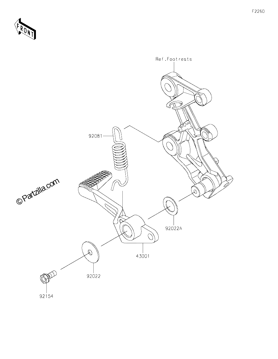 Diagrama de BRAKE PEDAL TORQUE LINK