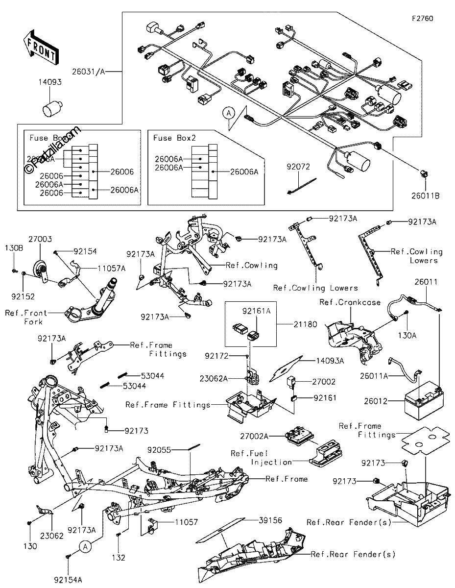 Diagrama de CHASSIS ELECTRICAL EQUIPMENT