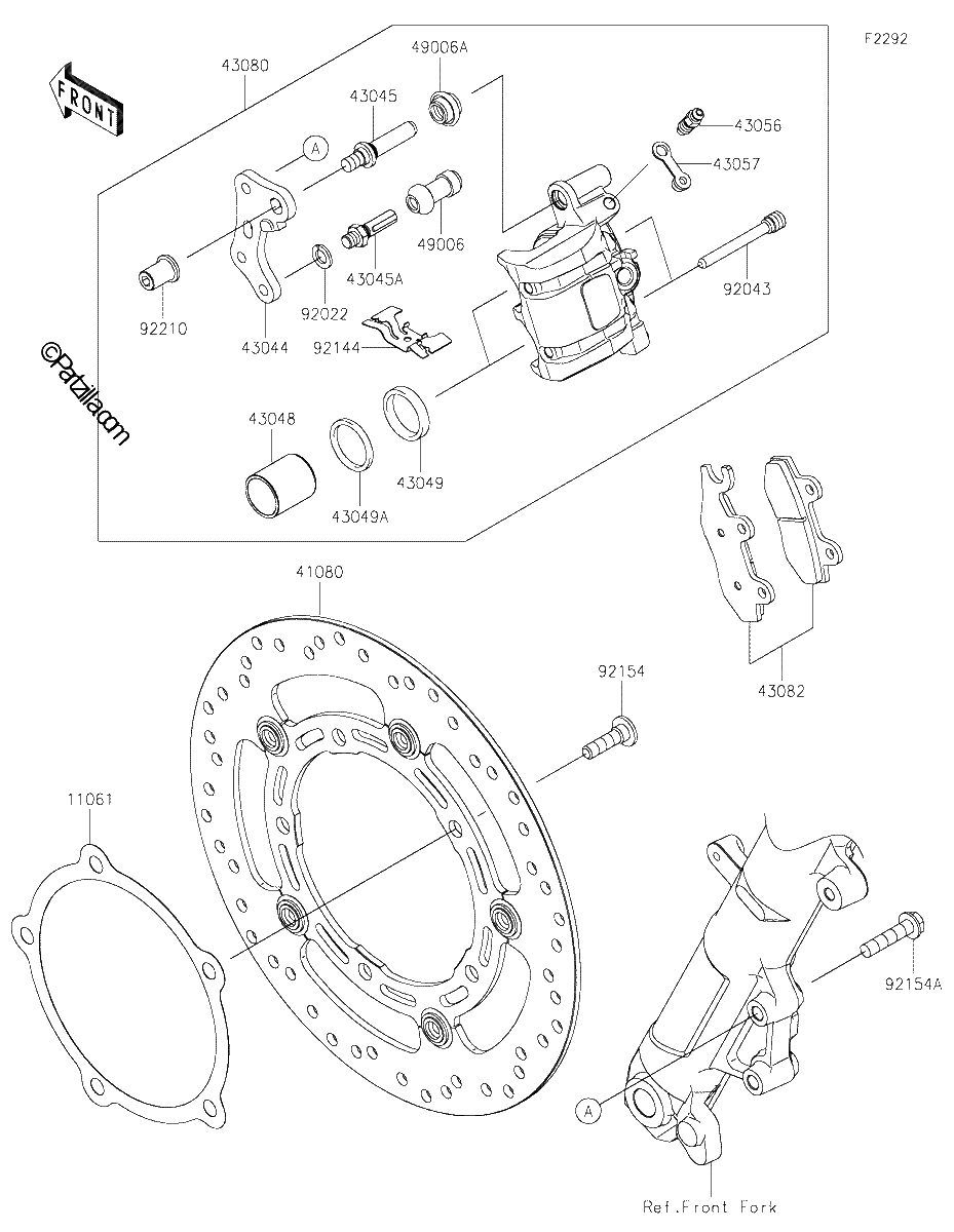 Diagrama de FRONT BRAKE