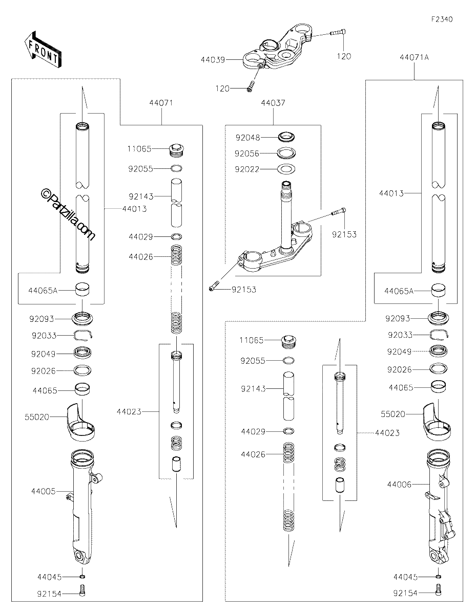 Diagrama de FRONT FORK