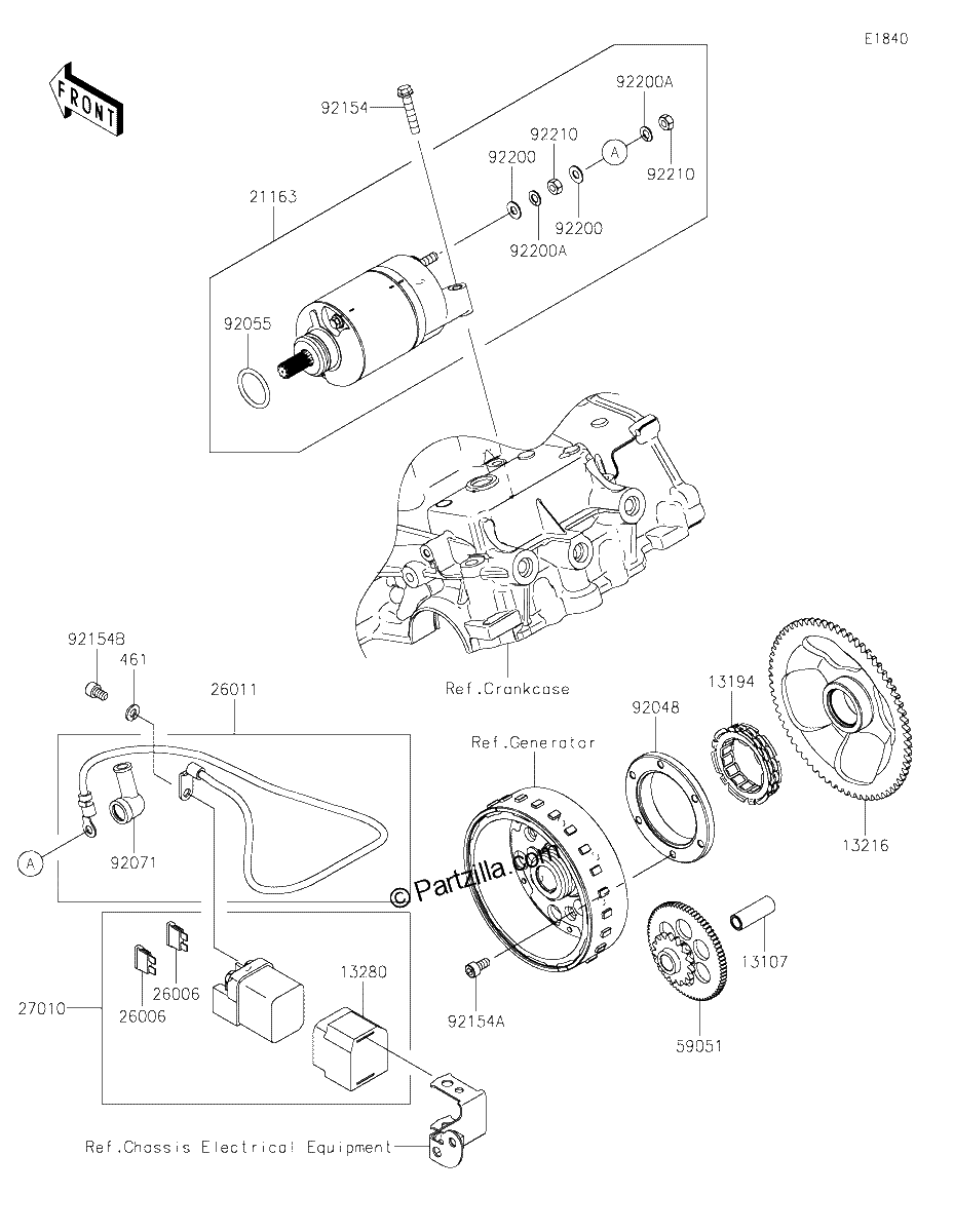 Diagrama de STARTER MOTOR