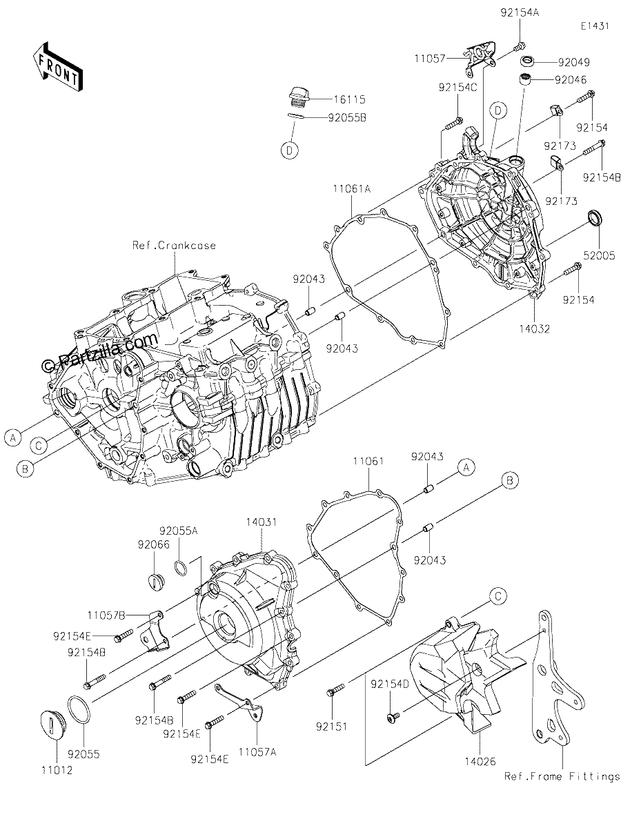 Diagrama de ENGINE COVER S