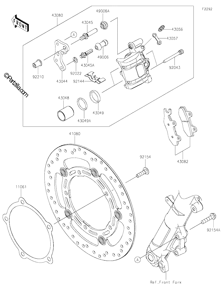 Diagrama de FRONT BRAKE