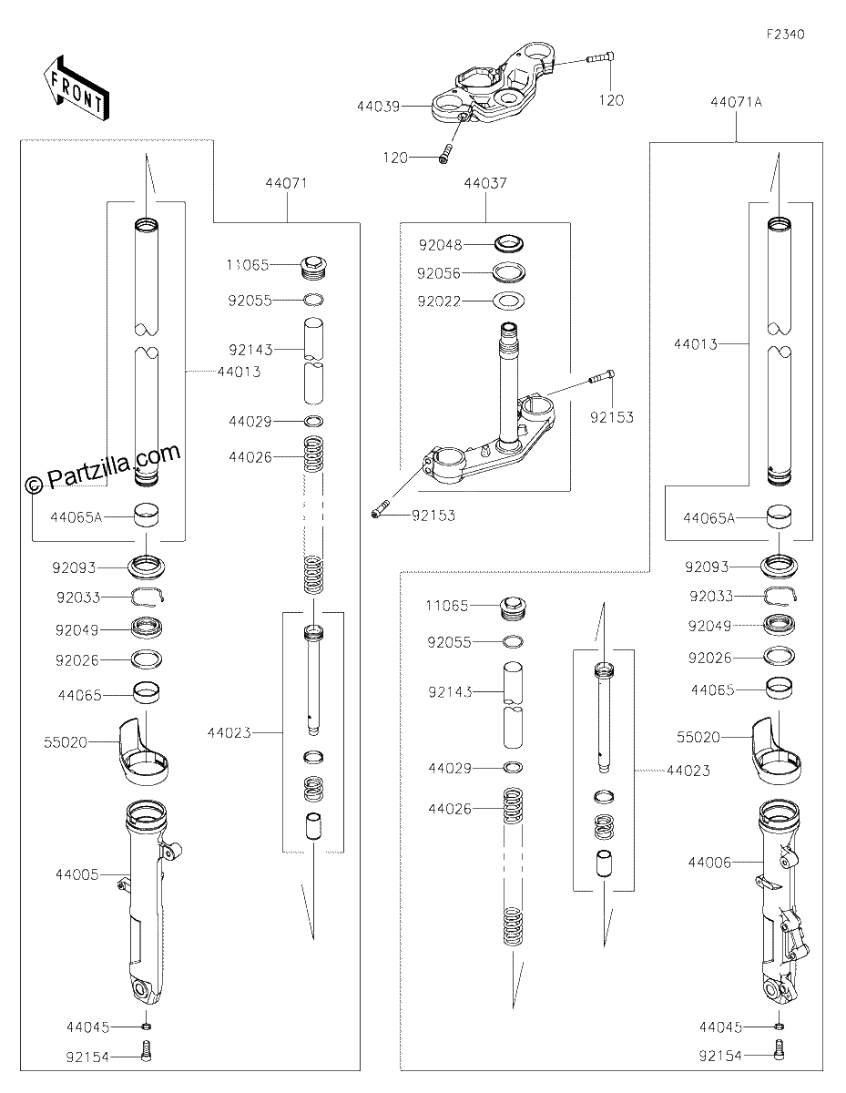 Diagrama de FRONT FORK