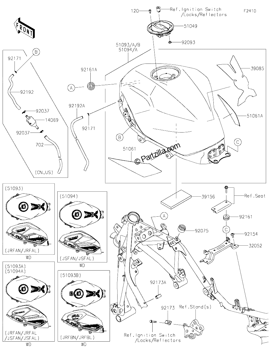 Diagrama de FUEL TANK JRFAN JSFAL