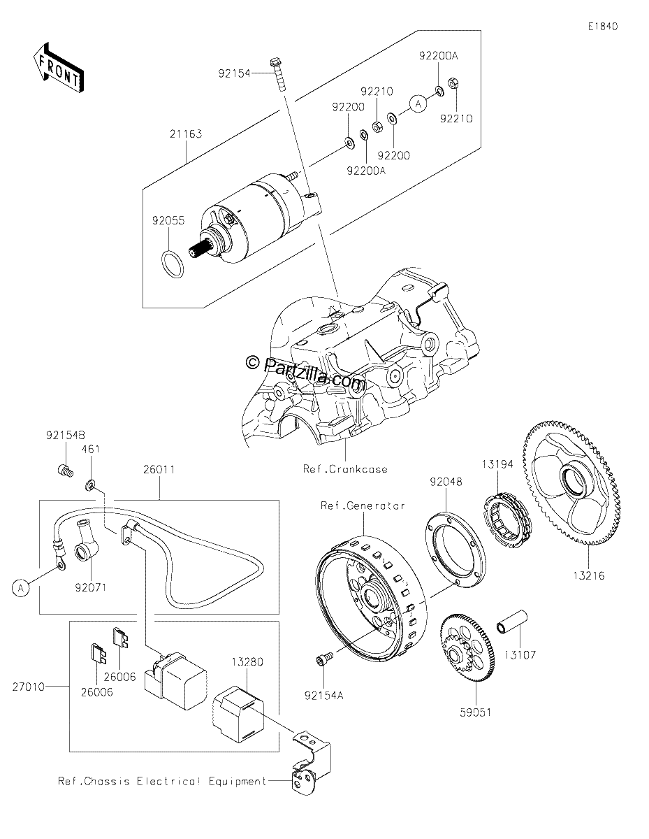 Diagrama de STARTER MOTOR