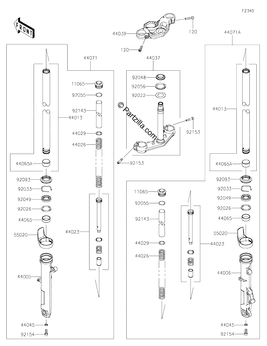 Diagrama de FRONT FORK