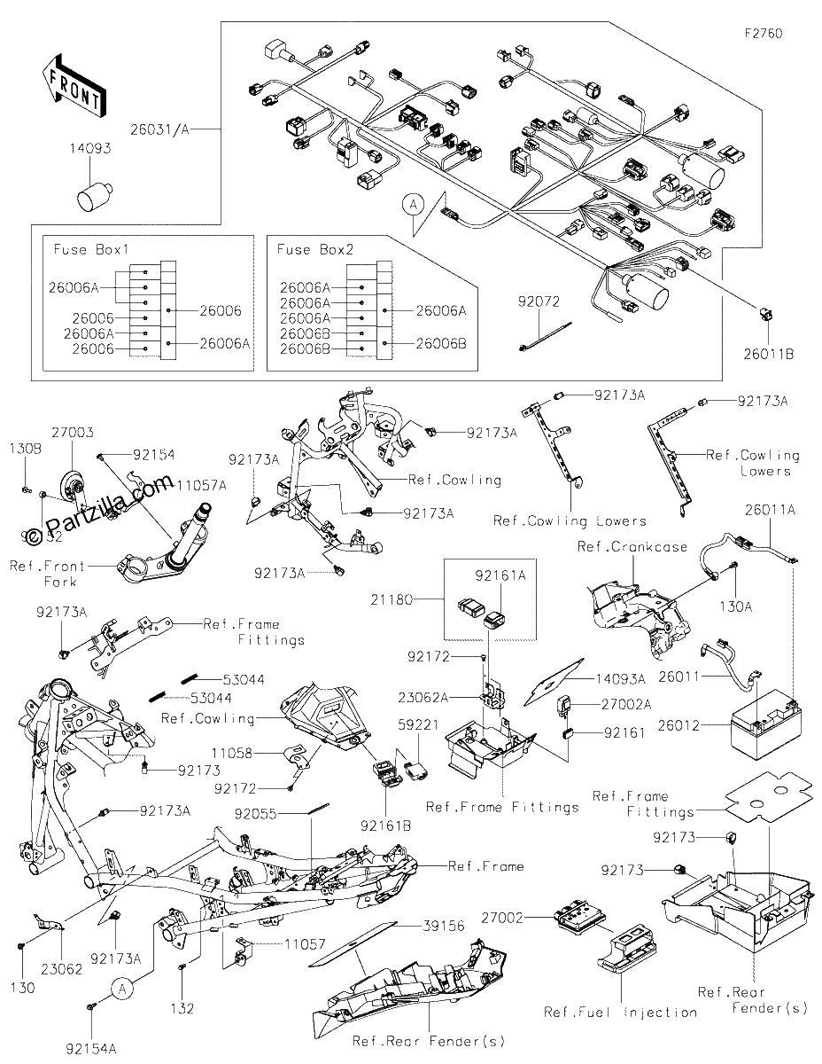 Diagrama de CHASSIS ELECTRICAL EQUIPMENT
