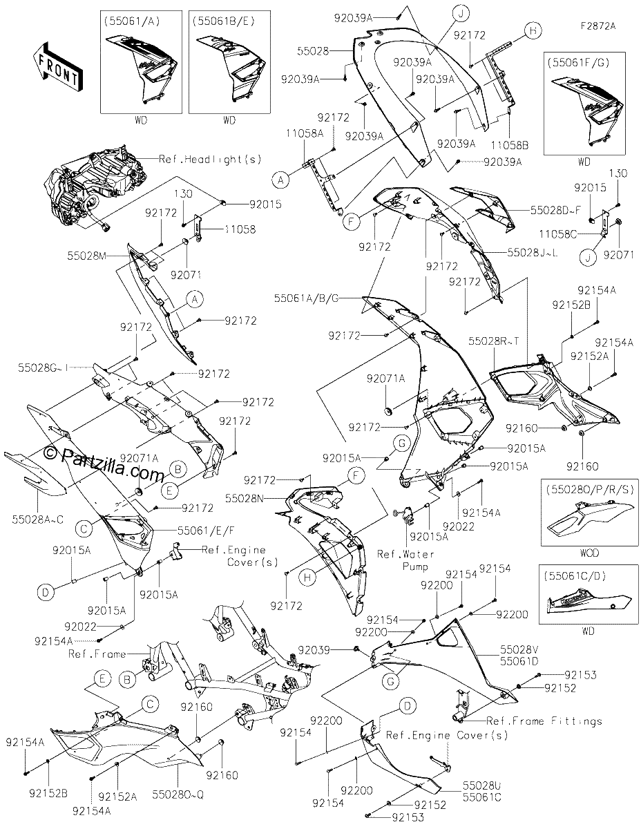 Diagrama de COWLING LOWERS JSFAN JSFAL