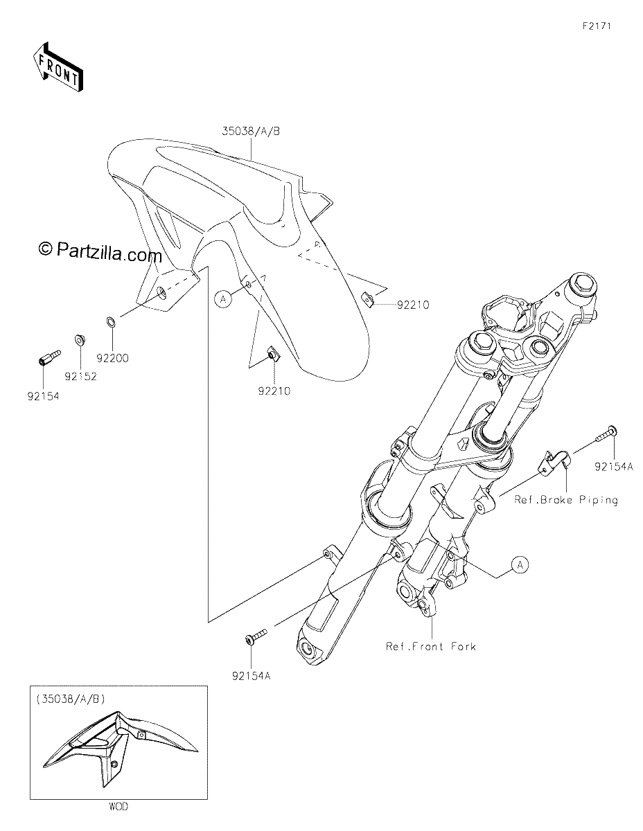 Diagrama de FRONT FENDER S