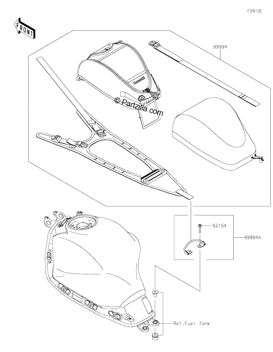 Diagrama de ACCESSORY TANK BAG