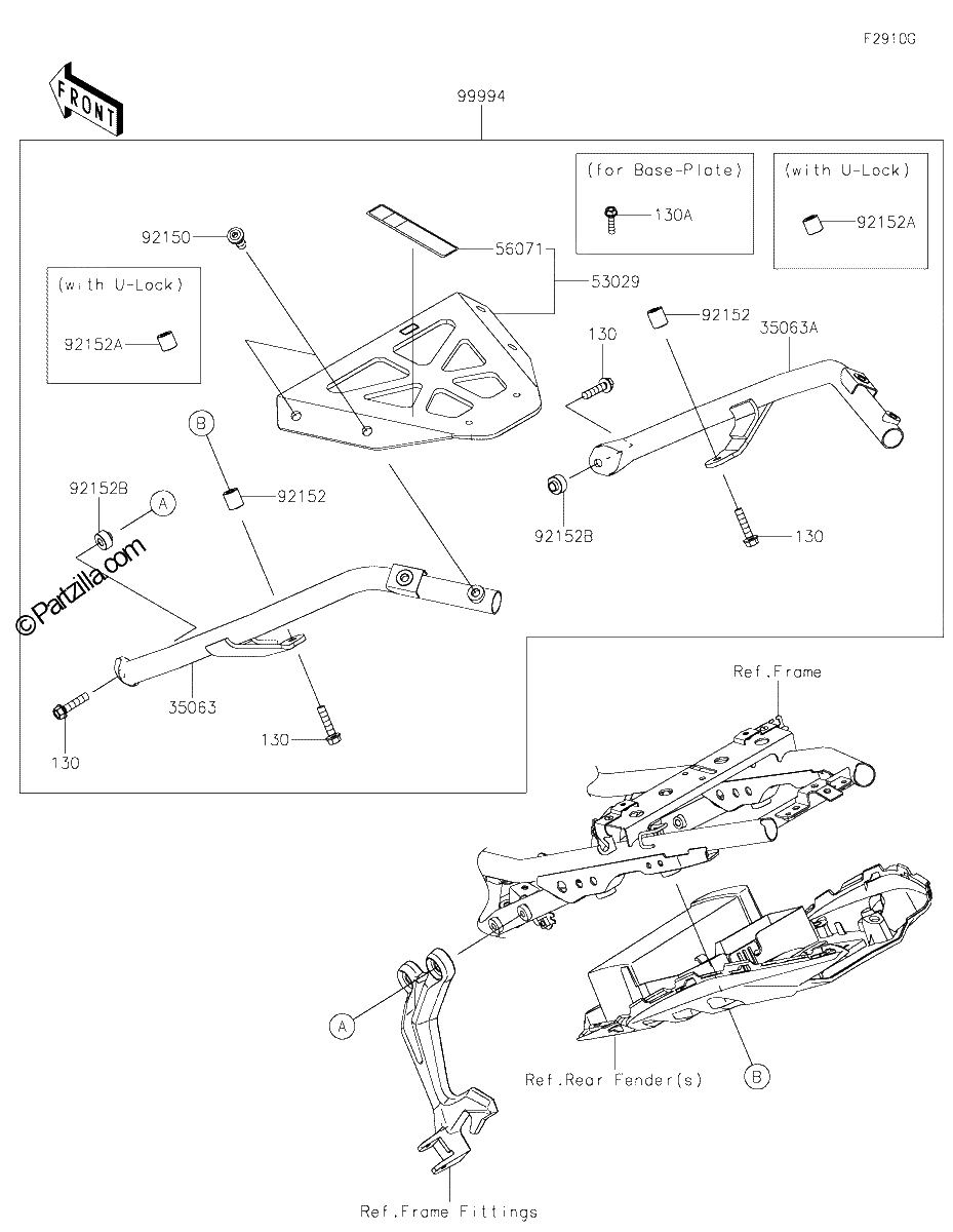 Diagrama de ACCESSORY TOPCASE BRACKET