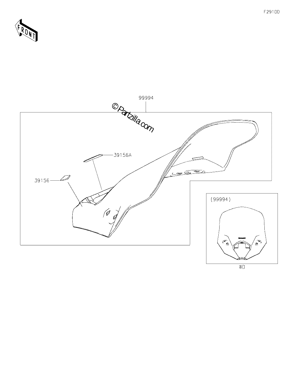Diagrama de ACCESSORY WINDSHIELD