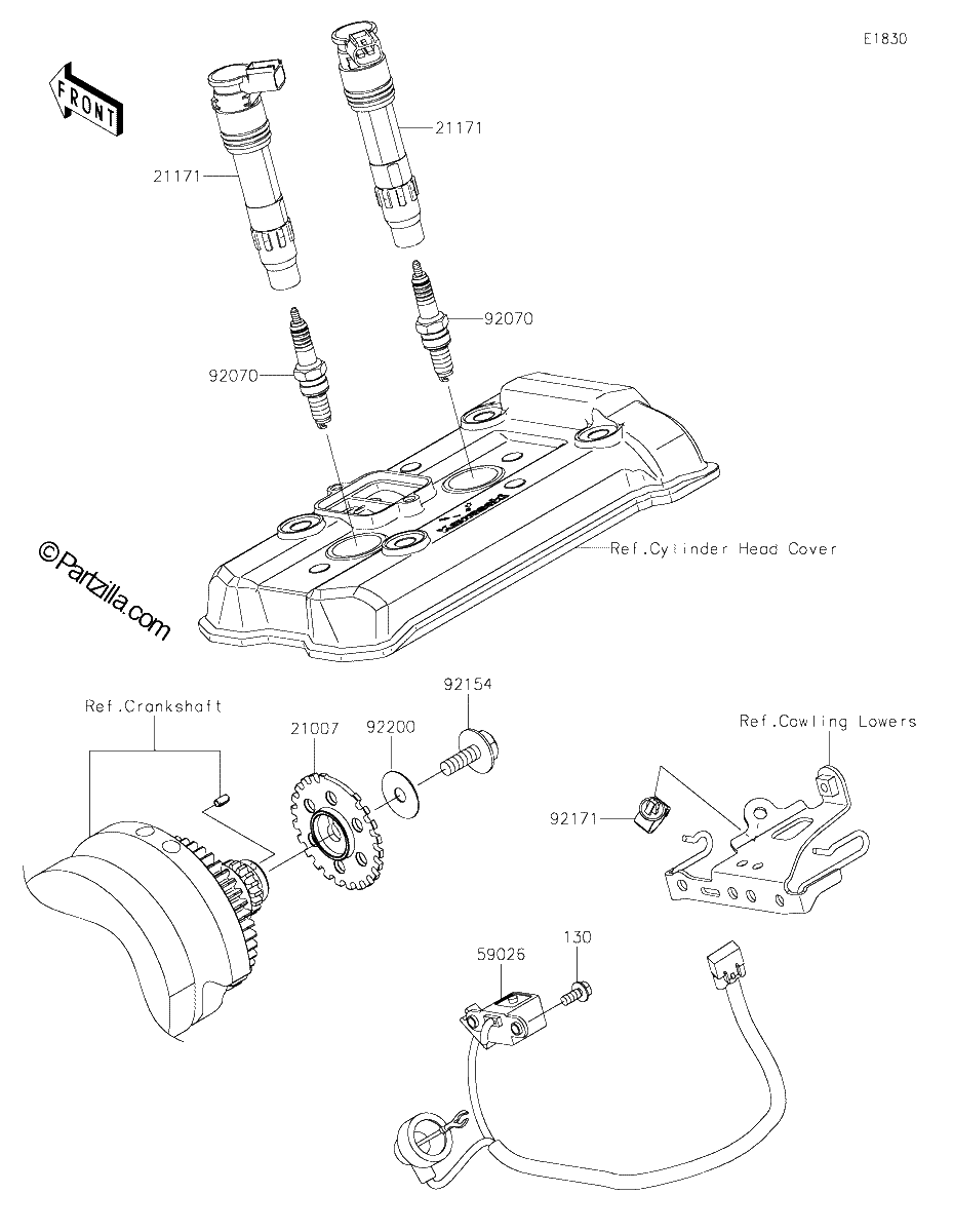 Diagrama de IGNITION SYSTEM