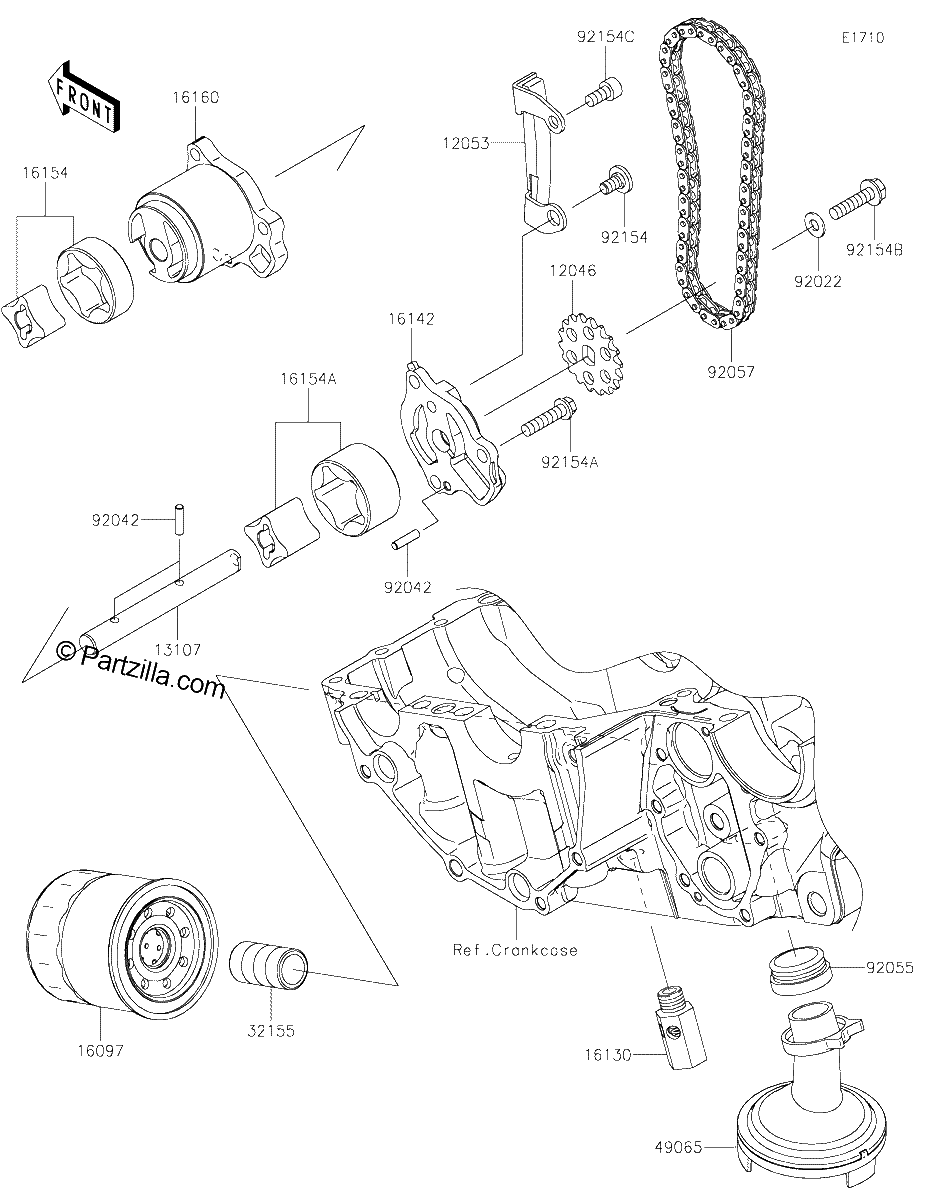 Diagrama de OIL PUMP OIL FILTER