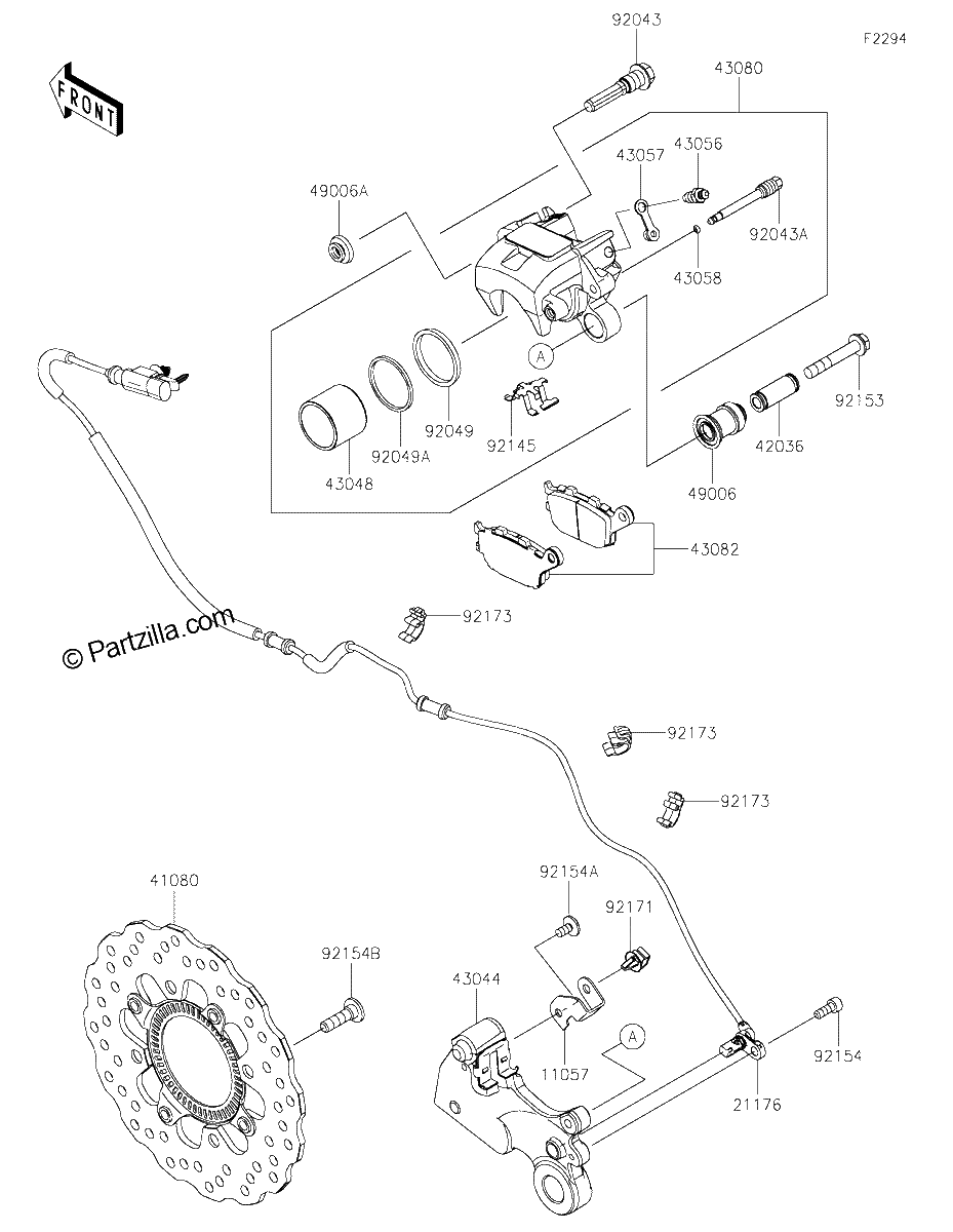 Diagrama de REAR BRAKE