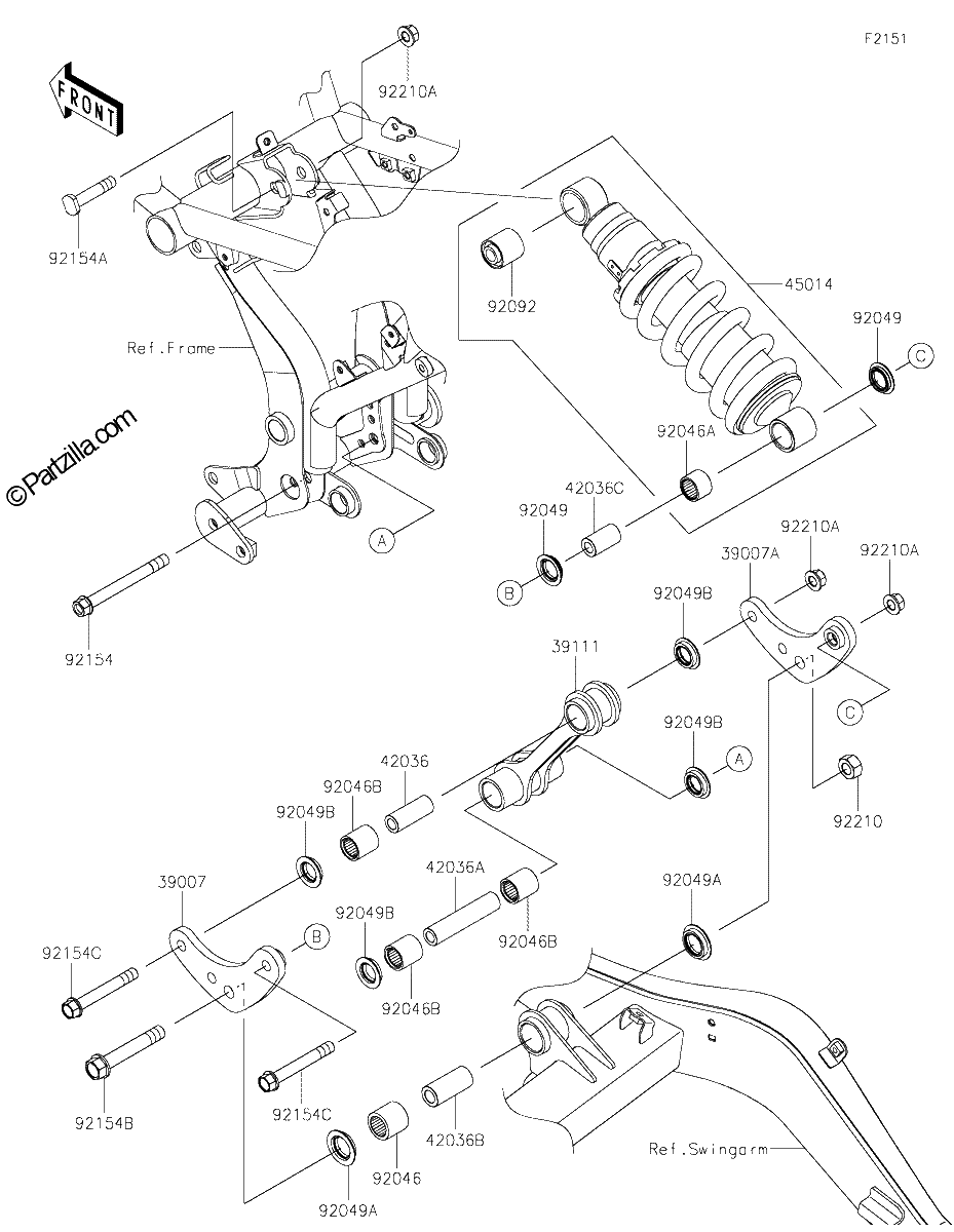Diagrama de SUSPENSION SHOCK ABSORBER