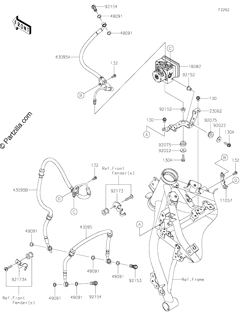 Diagrama de BRAKE PIPING