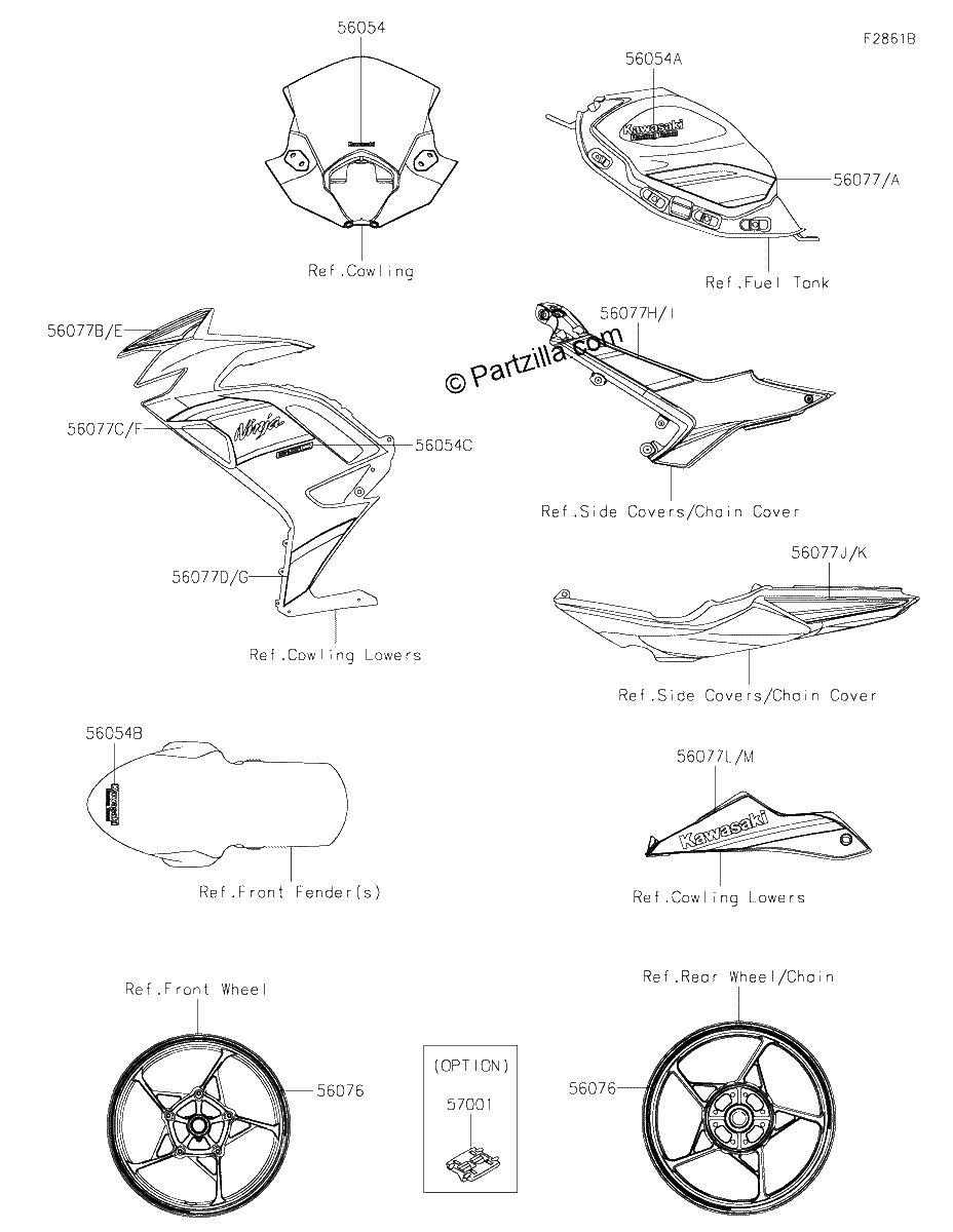 Diagrama de DECALS L GREEN RSFAN