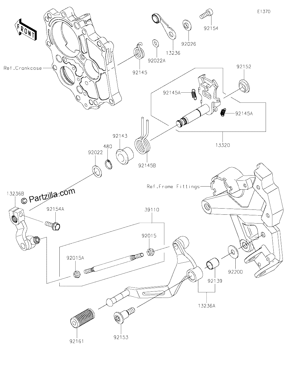 Diagrama de GEAR CHANGE MECHANISM