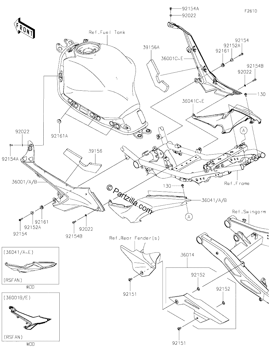Diagrama de SIDE COVERS CHAIN COVER