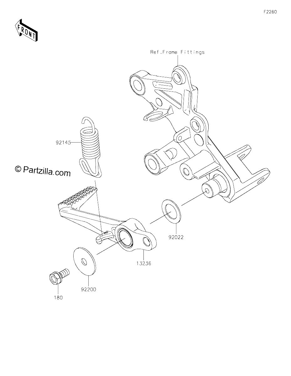 Diagrama de BRAKE PEDAL TORQUE LINK