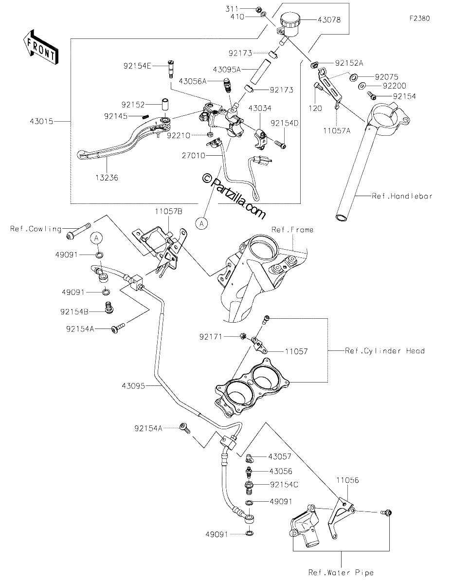 Diagrama de CLUTCH MASTER CYLINDER